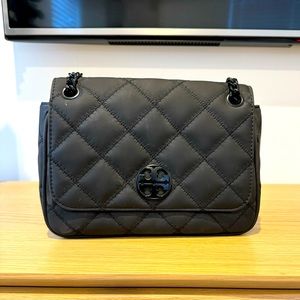 Tory Burch Black Quilted Handbag